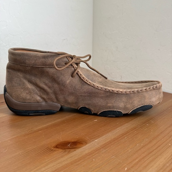 NEW TWISTED X Brown Leather Chukka Driving Moc Men’s Size 13M - Picture 4 of 12